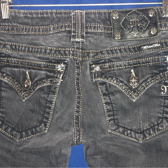 MISS ME Women’s Skinny Jeans Size 27 Black - Picture 7 of 9